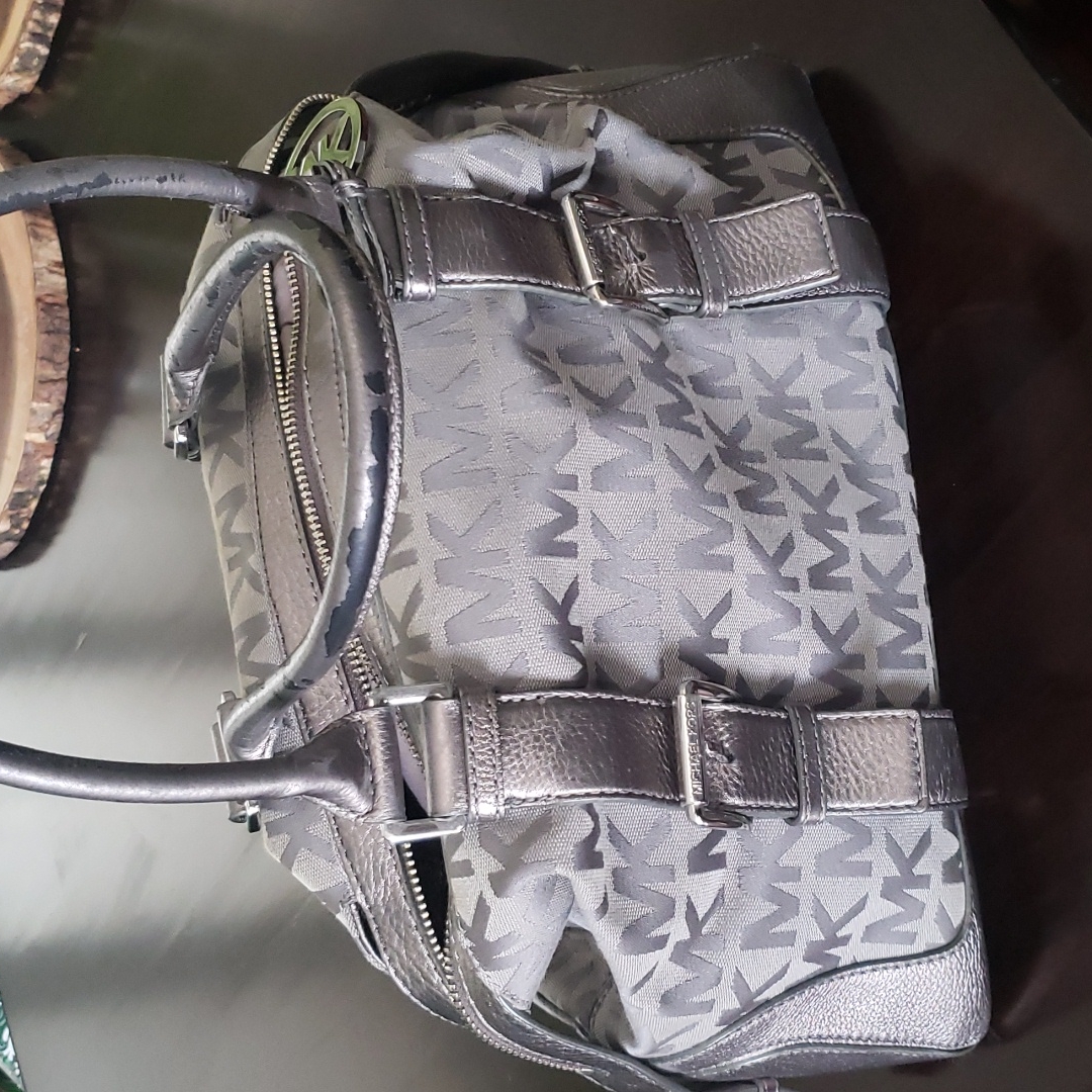 Vintage Michael Kors Logo/Leather Handbag
